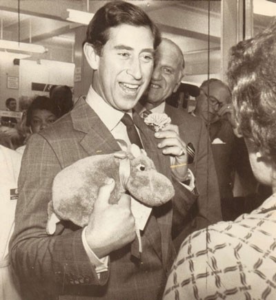 Prince Charles and Merrythought Hippo